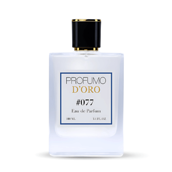Profumo D’oro #077 – elegante Verpackung des Unisex Eau de Parfum, inspiriert von exklusiver Oud-Eleganz